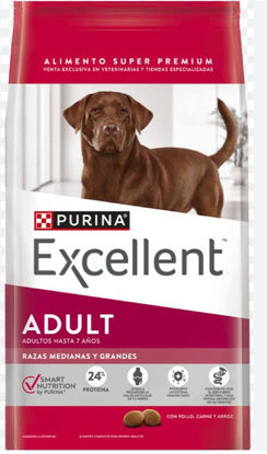 Imagen de ALIMENTO BALANCEADO  PERROS EXCELLENT PERRO ADULTO RAZA MEDIAN Y GRANDE X 20KG