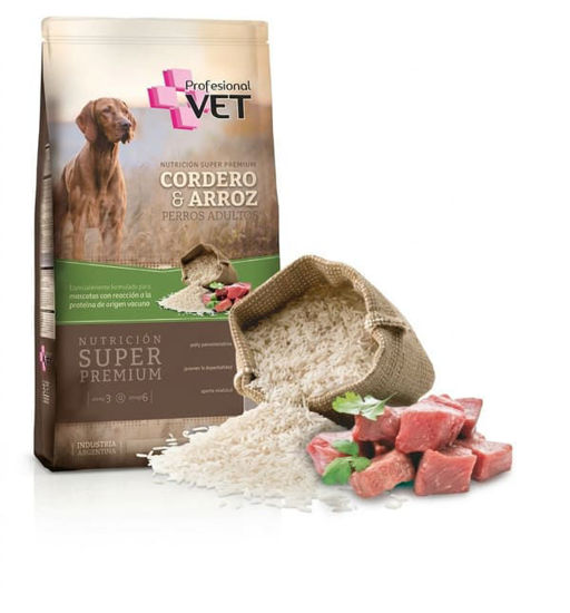 Imagen de ALIMENTO BALANCEADO  PERRO PROF VET P ADUL PREM CORDERO X 15 KG