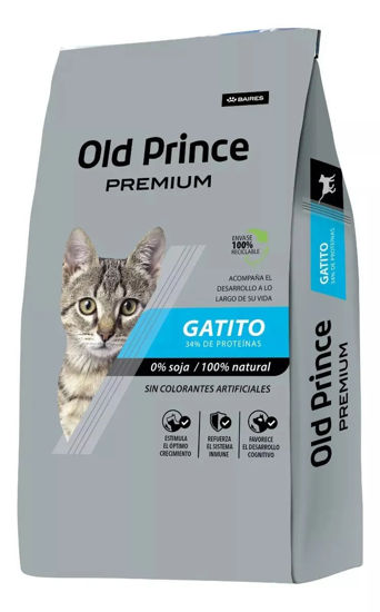 Imagen de ALIMENTO BALANCEADO  GATOS - OLD PRINCE PREMIUM GATITO X 7,5 KG