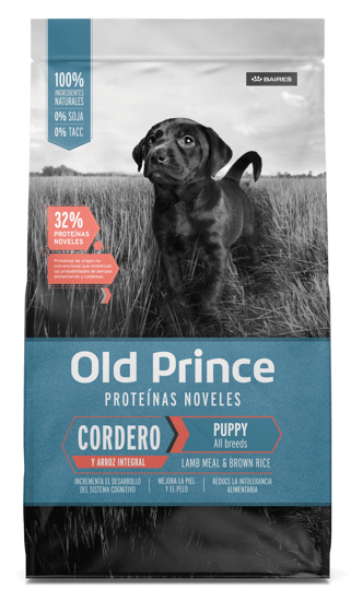 Imagen de ALIMENTO BALANCEADO  PERRO - OLD PRINCE NOVEL CACHORRO CORDERO Y ARROZ  X 3 KG