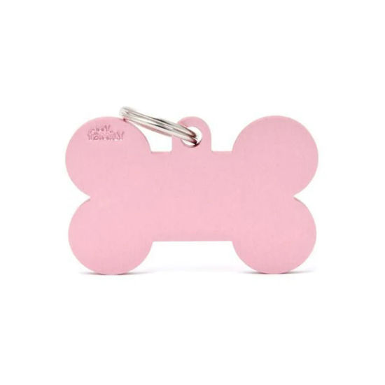 Imagen de ACCESORIOS PARA MASKOTAS - MEDALLA HUESO CHICA  ROSADO MFB51