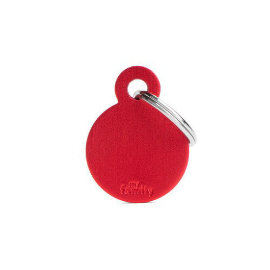 Imagen de ACCESORIOS PARA MASKOTAS - MEDALLA REDONDA CHICA ROJA MFB15