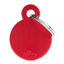Imagen de ACCESORIOS PARA MASKOTAS - MEDALLA MEDIANA REDONDEL ROJA L MFB20