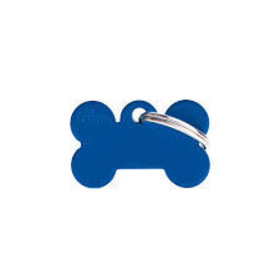 Imagen de ACCESORIOS PARA MASKOTAS - MFB08 MEDALLA MEDIANA HUESO AZUL