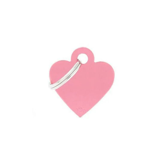 Imagen de ACCESORIOS PARA MASKOTAS - MFB66 MEDALLA MEDIANA CORAZON ROSA L
