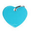 Imagen de ACCESORIOS PARA MASCOTAS - MFB65 MEDALLA CORAZON CELESTE  L