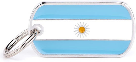 Imagen de ACCESORIOS PARA MASCOTAS - FLARG01 MEDALLA MILITAR CON BANDERA ARGENTINA