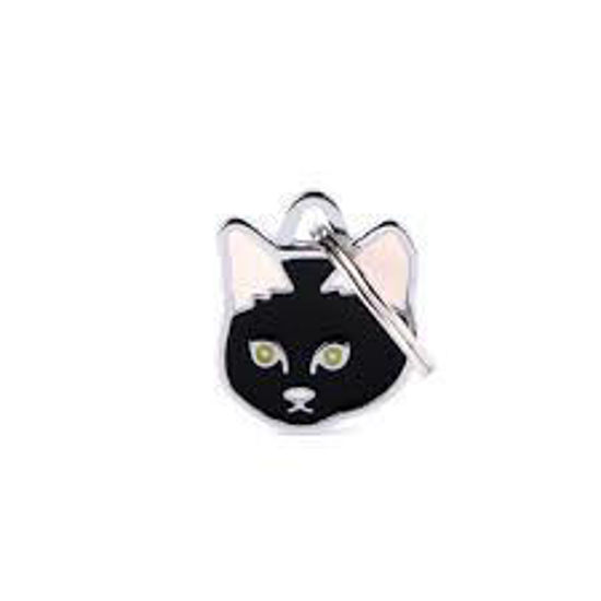 Imagen de ACCESORIOS PARA MASCOTAS - MF36NBLACK MEDALLA DE GATOS NEGROS